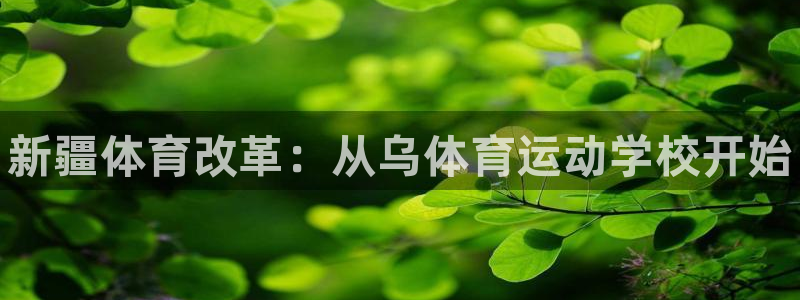 凯发官网下载招商电话是多少号码：新疆体育改革：从乌体