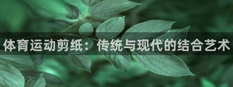 凯发官方正版app集团：体育运动剪纸：传统与现代的结合艺术