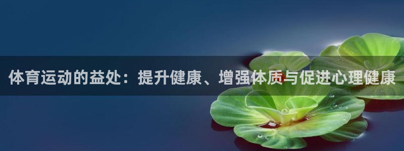 凯发官方平台体育：体育运动的益处：提升健康、增强体质与促进心